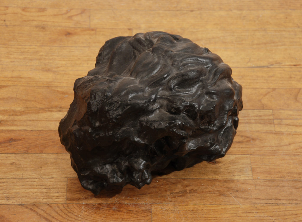 Bowling Ball Head 2009 sculpture by Aaron King ultracal, paint 10''x 10''x 13'' Bowling Ball Head 2009 sculpture by Aaron King ultracal, paint 10''x 10''x 13''