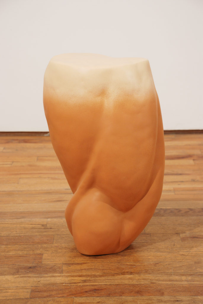 Untitled ( Wrestler's Leg) 2009 sculpture by Aaron King foam, magic sculpt, paint Untitled ( Wrestler's Leg) 2009 sculpture by Aaron King foam, magic sculpt, paint