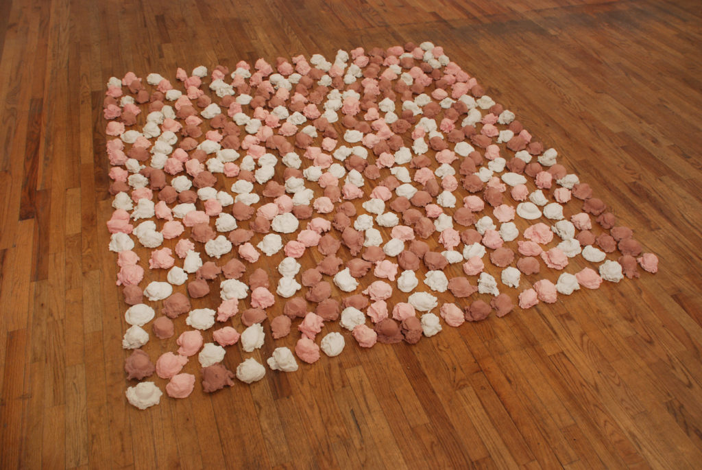 Untitled 2008 sculpture by Aaron King concrete, paint 3'' x 81''x 87'' Untitled 2008 sculpture by Aaron King concrete, paint 3'' x 81''x 87''