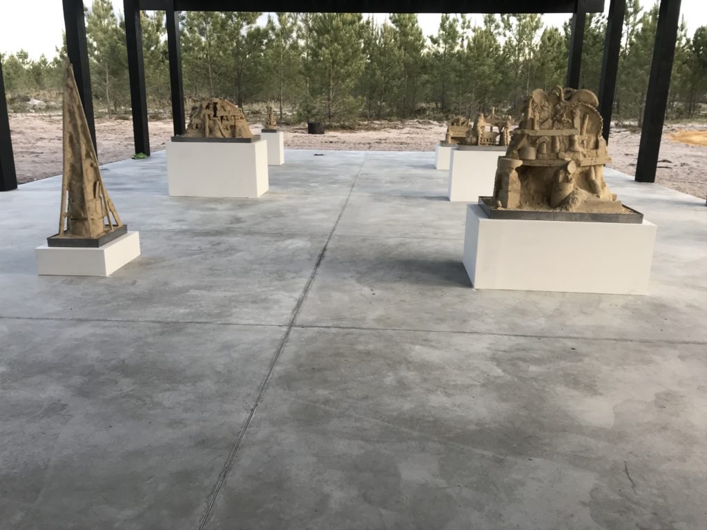 Melides Art Pavilion Then and Now installation by Aaron King art 2019 
